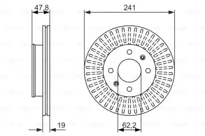 0 986 479 962 BOSCH Тормозной диск