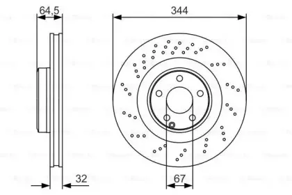 0 986 479 A17 BOSCH Тормозной диск