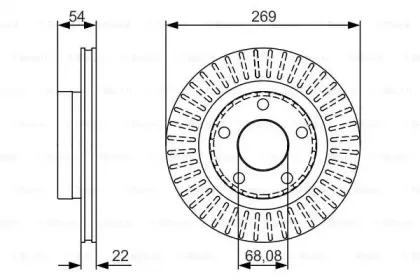 0 986 479 A42 BOSCH Тормозной диск