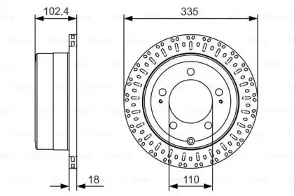 0 986 479 A61 BOSCH Тормозной диск