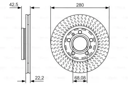0 986 479 C89 BOSCH Тормозной диск