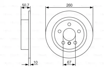 0 986 479 C96 BOSCH Тормозной диск
