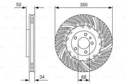 0 986 479 D28 BOSCH Тормозной диск