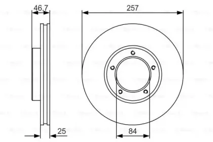 0 986 479 R41 BOSCH Тормозной диск