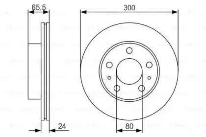 0 986 479 R86 BOSCH Тормозной диск