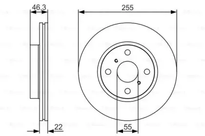0 986 479 R88 BOSCH Тормозной диск