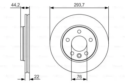 0 986 479 S06 BOSCH Тормозной диск