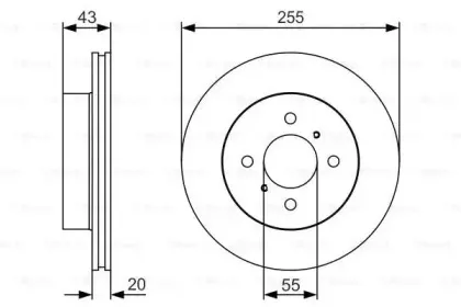 0 986 479 S13 BOSCH Тормозной диск