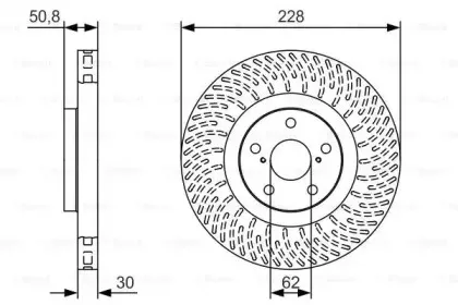 0 986 479 T30 BOSCH Тормозной диск