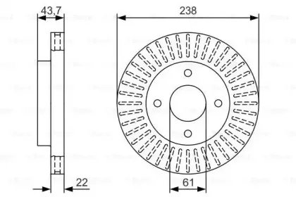 0 986 479 T31 BOSCH Тормозной диск