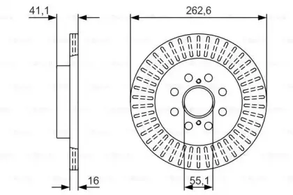 0 986 479 V35 BOSCH Тормозной диск