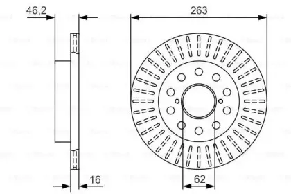 0 986 479 V42 BOSCH Тормозной диск