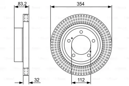 0 986 479 V50 BOSCH Тормозной диск