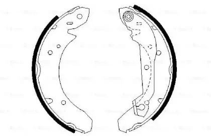 0 986 487 048 BOSCH Комплект тормозных колодок