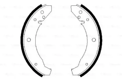 0 986 487 099 BOSCH Комплект тормозных колодок