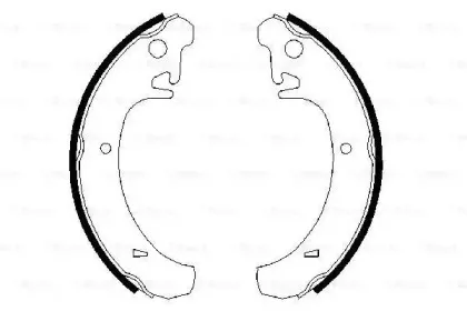 0 986 487 219 BOSCH Комплект тормозных колодок