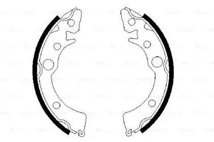 0 986 487 233 BOSCH Комплект тормозных колодок