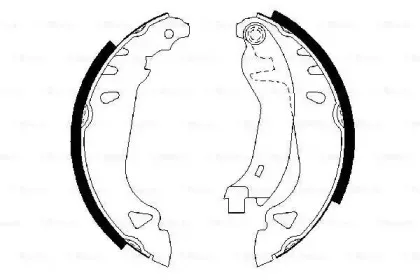 0 986 487 250 BOSCH Комплект тормозных колодок