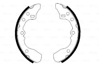 0 986 487 282 BOSCH Комплект тормозных колодок