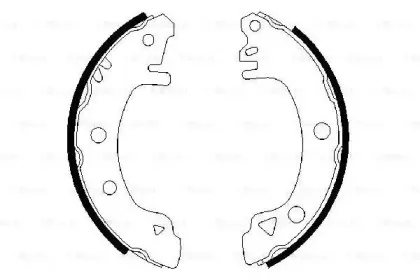 0 986 487 304 BOSCH Комплект тормозных колодок