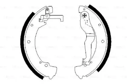 0 986 487 312 BOSCH Комплект тормозных колодок