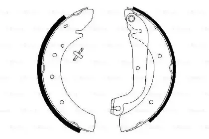 0 986 487 313 BOSCH Комплект тормозных колодок