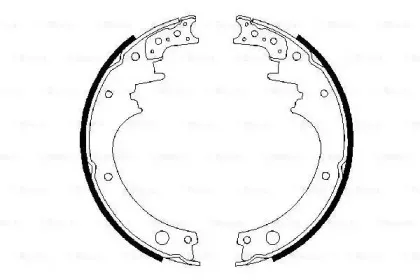 0 986 487 316 BOSCH Комплект тормозных колодок