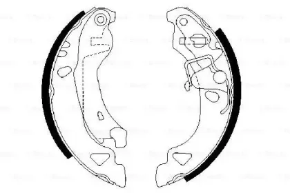 0 986 487 317 BOSCH Комплект тормозных колодок