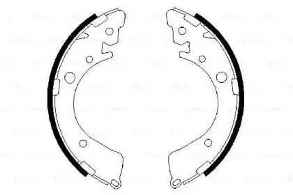 0 986 487 323 BOSCH Комплект тормозных колодок