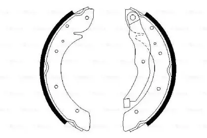 0 986 487 327 BOSCH Комплект тормозных колодок