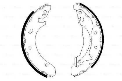 0 986 487 330 BOSCH Комплект тормозных колодок
