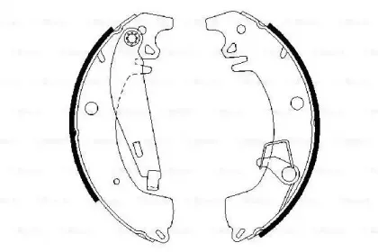 0 986 487 332 BOSCH Комплект тормозных колодок