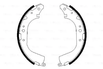 0 986 487 354 BOSCH Комплект тормозных колодок