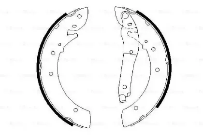 0 986 487 403 BOSCH Комплект тормозных колодок