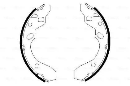 0 986 487 417 BOSCH Комплект тормозных колодок