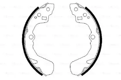 0 986 487 436 BOSCH Комплект тормозных колодок