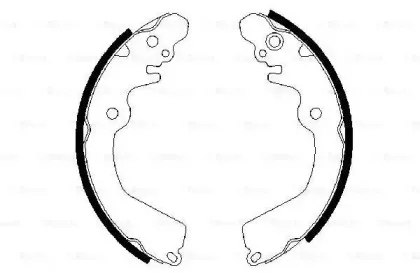 0 986 487 451 BOSCH Комплект тормозных колодок