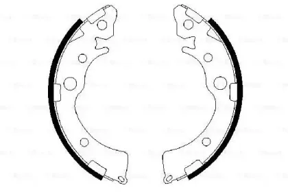 0 986 487 460 BOSCH Комплект тормозных колодок