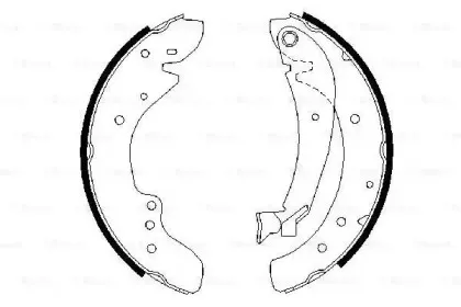 0 986 487 521 BOSCH Комплект тормозных колодок