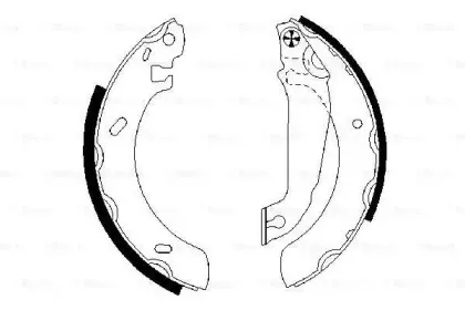 0 986 487 537 BOSCH Комплект тормозных колодок