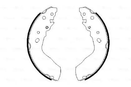0 986 487 594 BOSCH Комплект тормозных колодок