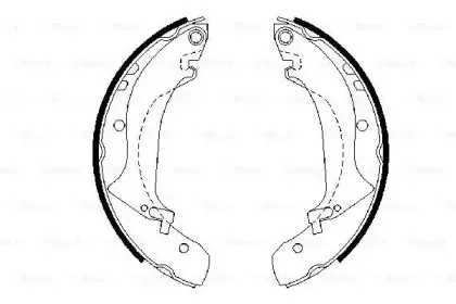 0 986 487 642 BOSCH Комплект тормозных колодок