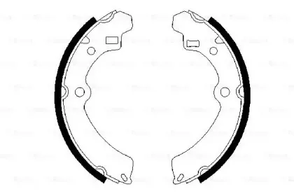 0 986 487 678 BOSCH Комплект тормозных колодок