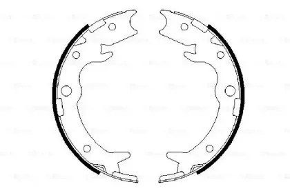 0 986 487 686 BOSCH Комплект тормозных колодок, стояночная тормозная система