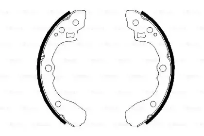 0 986 487 687 BOSCH Комплект тормозных колодок