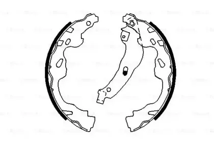 0986487695 BOSCH Комплект тормозных колодок