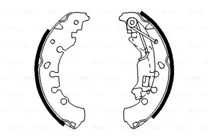 0 986 487 702 BOSCH Комплект тормозных колодок