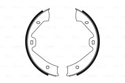 0 986 487 755 BOSCH Комплект тормозных колодок, стояночная тормозная система