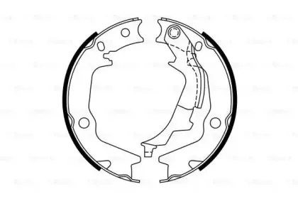 0 986 487 769 BOSCH Комплект тормозных колодок, стояночная тормозная система