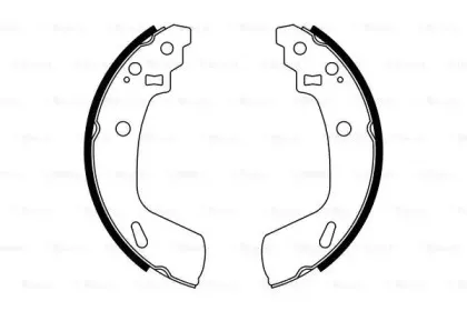 0 986 487 775 BOSCH Комплект тормозных колодок